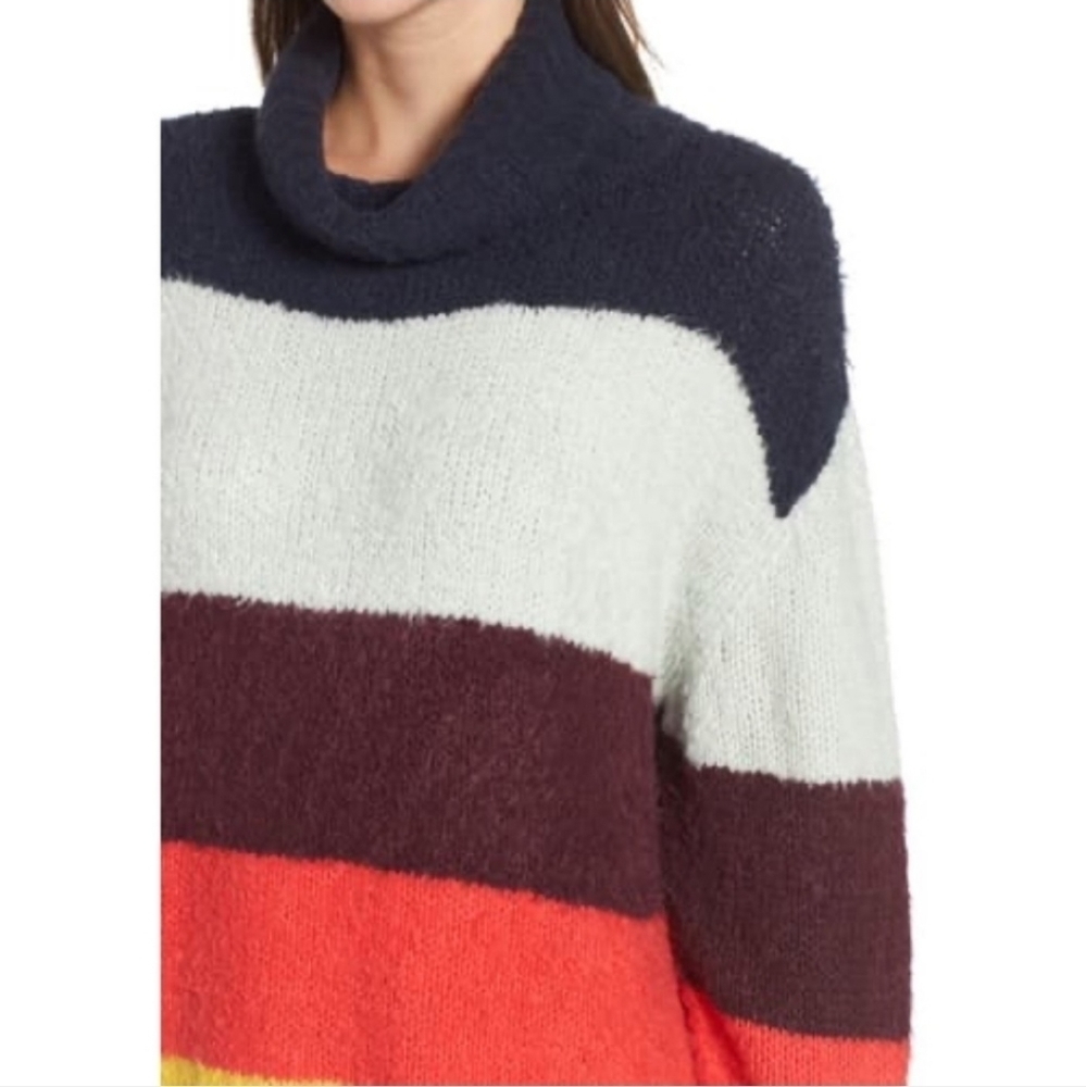 💜 Chelsea28 Striped Thick Cozy Vintage style sweater - Picture 4 of 8